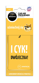 A10663 Osvěžovače vzduchu AROMA CAR LETS SMILE Cotton Vanilla