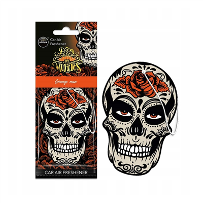 Osvěžovače vzduchu AROMA CAR MUERTOS Skull Orange Man Island Driftwood