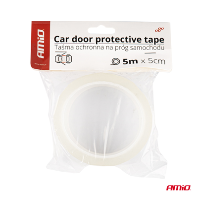 Průhledná ochranná páska na práh dveří auta 5mx5cm