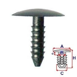 Příchytka izolace motorového prostoru