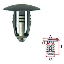 Příchytka čalounění