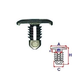 Příchytka těsnění dveří a kapoty