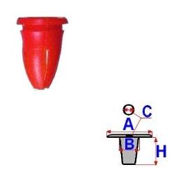 Příchytka pro boční lišty a plastový práh