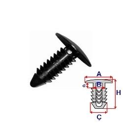 Příchytka čalounění