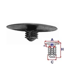 ROMIX B15998 Příchytka izolace motorového prostoru