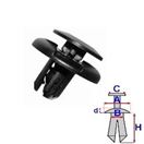 ROMIX B19239 Příchytka plastového nadkolí