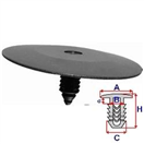 ROMIX B21007 Příchytka izolace motorového prostoru