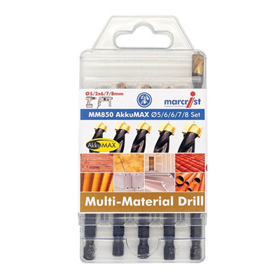 Sada vrtáků 5,6,6,8,10 mm MM850 AkkuMAX - PREMIUM PROFI