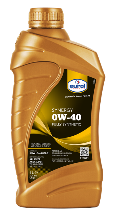 Motorový olej Eurol Synergy 0W-40 - 1L