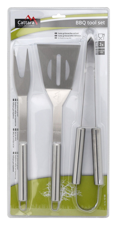 Grilovací nářadí BBQ sada 3ks blister CATTARA