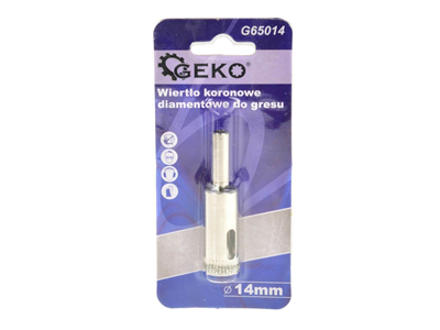 Korunkový vrták diamantový na dlaždice 14mm GEKO