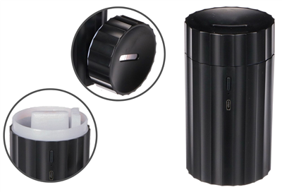 Aroma difuzer Car Flame do auta černý 100ml, USB-C, do držáku na pití SIXTOL