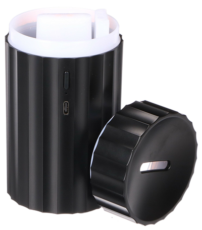 Aroma difuzer Car Flame do auta černý 100ml, USB-C, do držáku na pití SIXTOL