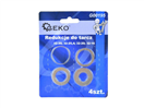 GEKO G00195 Redukční kroužky pro pilové kotouče s otvorem 32 mm, sada 4 ks GEKO