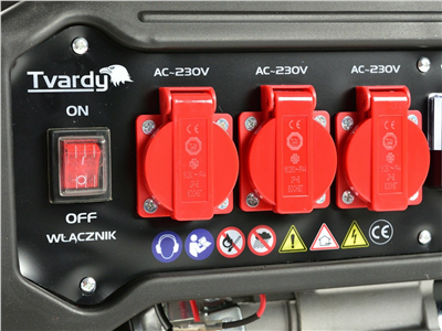 Benzínová rámová elektrocentrála 7 HP/2,8 kW - AVR TVARDY