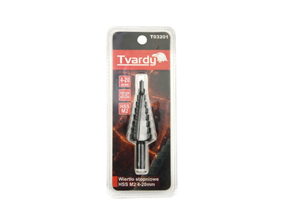 HSS stupňovitý vrták M2 TiAlN 4-20mm GEKO