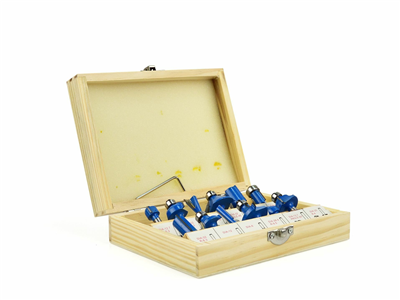 Sada tvarových fréz na dřevo 12ks, 6mm GEKO