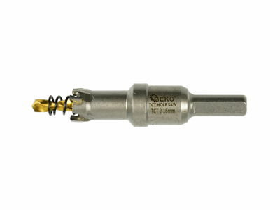 Korunkový vrták do kovu TCT, 16mm GEKO