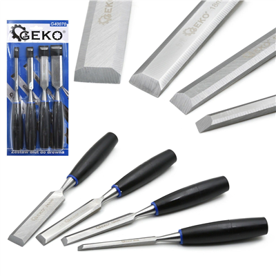 Dláta na dřevo, sada 4ks, 6-24mm GEKO