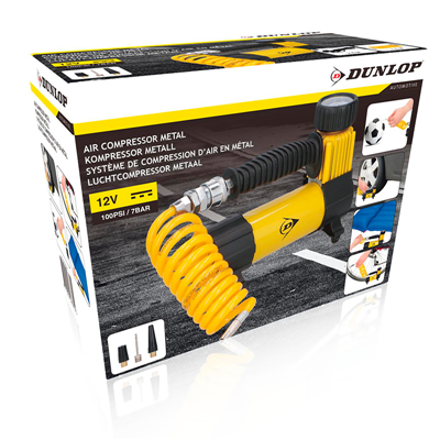 DUNLOP Kompresor kovový 12 V 7 bar