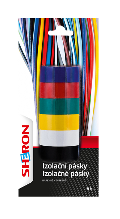 Páska izolační barevná 6 ks