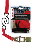 Sheron 6000171 Upínací popruh s ráčnou + háky 5 m