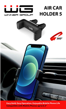 5701531 Držák telefonu do mřížky, 2 úchyty, 58-85 mm