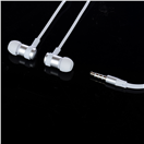 5701540 Sluchátka pecky s mikrofonem, bílá