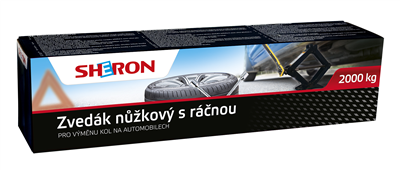 Zvedák nůžkový 2000 kg s ráčnou