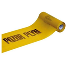 138892 Fólie výstražná POZOR PLYN, 300 mm / 70 µm, 100 m, žlutá
