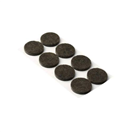 Walteco 148305 Podložky filcové O 30 mm, samolepící, hnědé, 32 ks
