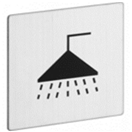 Walteco 148321 Znak rozlišovací Koupelna, 60 x 60 mm, samolepící, nerez