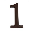 Walteco 148341 Číslo 1, 180 mm, plastová hnědá