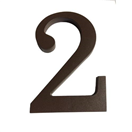Walteco 148342 Číslo 2, 180 mm, plastová hnědá