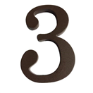 Walteco 148343 Číslo 3, 180 mm, plastová hnědá
