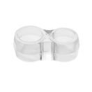 Walteco 148455 Zarážka dveřní na kliku, dvojitá, plast, transparentní