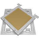 148995 Dvířka revizní, 600 x 600 mm, ALU bílé