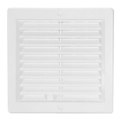 Mřížka větrací se žaluzií VM, 200 x 200 mm UB, bílá 0205