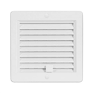 HACO 149110 Mřížka větrací se žaluzií VM, 150 x 150 mm UB, bílá 0213