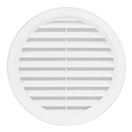 HACO 149230 Mřížka větrací kruhová se síťovinou VM, O 140 mm, bílá 0403