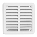 HACO 149310 Mřížka větrací - krytka se síťovinou VM, 100 x 100 mm KB, bílá 0307