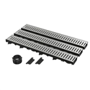 149410 Garážový Low set 3 m (2x čelo, 1x hrdlo DN110), pozinkovaný rošt