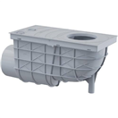 ENPRO 149821 Lapač střešních splavenin boční DN O 110 mm, šedá, ENPRO