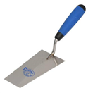 KUBALA KU0951 Lžíce nerez štukatérská trapézová,145 x 80 x 55 mm, tl. 1,2 mm, gumová rukojeť MČ