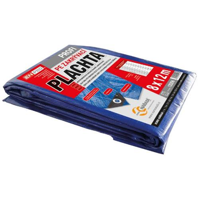 Plachta zakrývací PROFI, 8 x 12 m, modro - stříbrná, ENPRO