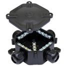 108296 Krabice DK PLAST. 5-PÓL. ČERNÁ 6455-11 5.P/5 na strop/zeď