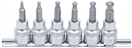BGS technic 5109 BGS 5109, Sada nástrčných hlavic 10 mm (3/8) vnitřní šestihran s koulí 3 - 8 mm 6dílná