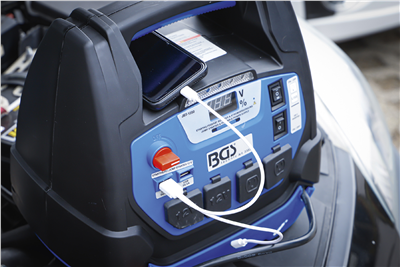 BGS 3383, Multifunkční pomocné spouštěcí zařízení a mobilní elektrické napájení 5 v 1 18 Ah