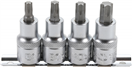 BGS technic 8886 BGS 8886, Sada nástrčných hlavic 12,5 mm (1/2) T-profil (pro Torx) T40 - T55 4dílná