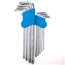 TAGRED TA1048 Imbusové klíče TORX s otvory, T15-T55, sada 9 ks, TA1048